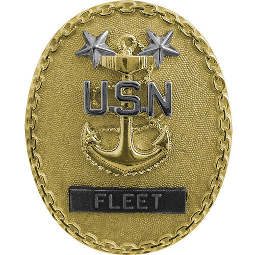 Navy Identification Badge: Fleet Master E9 CPO - regulation size
