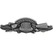 Navy Badge: Expeditionary Warfare Specialist - regulation size Oxidized