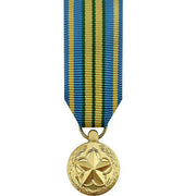Miniature Medal- 24k Gold Plated: Military Outstanding Volunteer Service