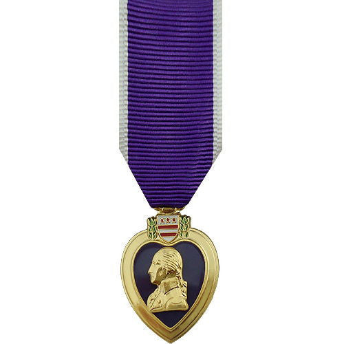 PH Medal Mounted Display Purple Heart Medal Presentation Set