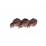 NO PRONG Ribbon Attachments: Three Oak Leaf Clusters Mounted on a Bar - bronze