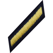 Army Service Stripe Hash Mark: Female - gold embroidered on blue