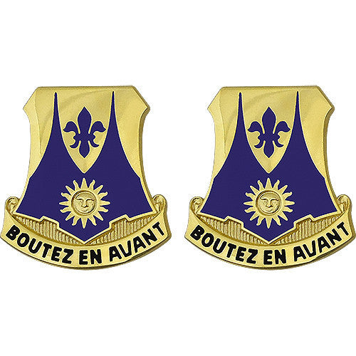 Army Crest: 356th Regiment - Boutez En Avant