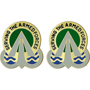 Army Crest: Military Surface Deployment and Distribution Command - Serving the Armed Forces