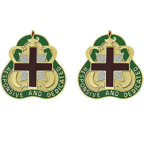 Army Crest: Medical Command Health Service - Responsive and Dedicated