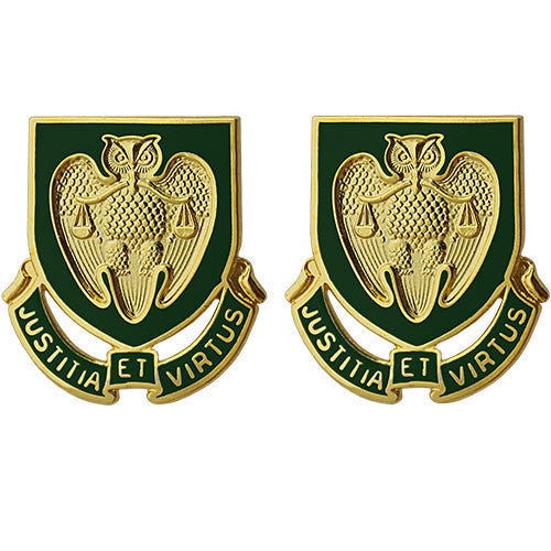Army Crest: Military Police School - Justitia ET Virtus