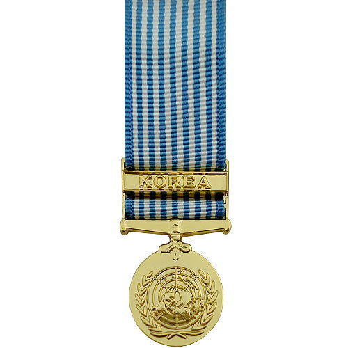 Miniature Medal- 24k Gold Plated: United Nations Service