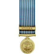 Miniature Medal- 24k Gold Plated: United Nations Service