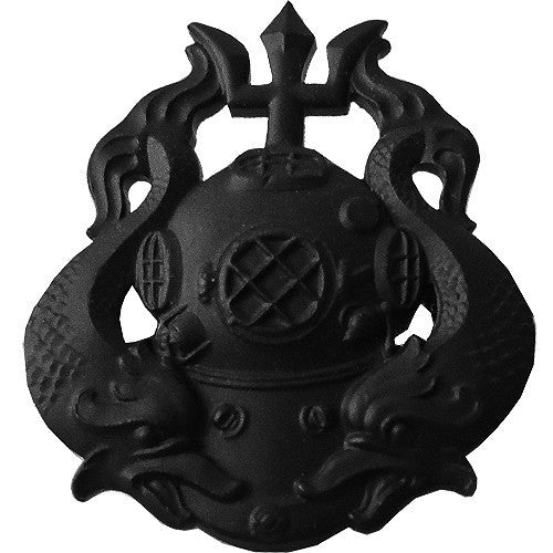 Army Badge: Master Diver - black metal