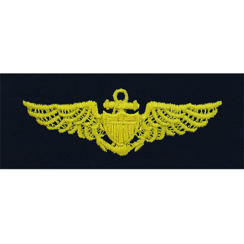 Navy Embroidered Badge: Aviator - embroidered on coverall