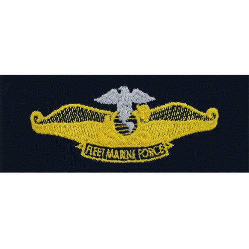 Navy Embroidered Badge: Fleet Marine Force Chaplain - coverall