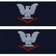 Navy Embroidered Collar Device: E4 Third Class - coverall