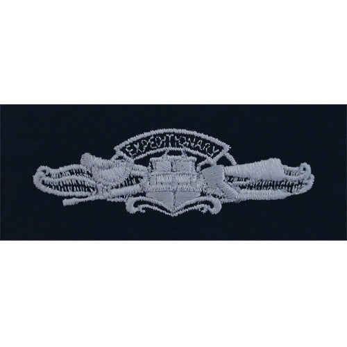 Navy Embroidered Badge: Expeditionary Warfare - embroidered on coverall