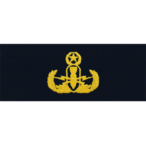 Navy Embroidered Badge: Explosive Ordnance Disposal Officer - coverall