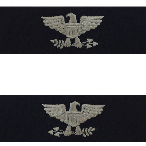 Navy Embroidered Collar Device: Captain - embroidered on coverall