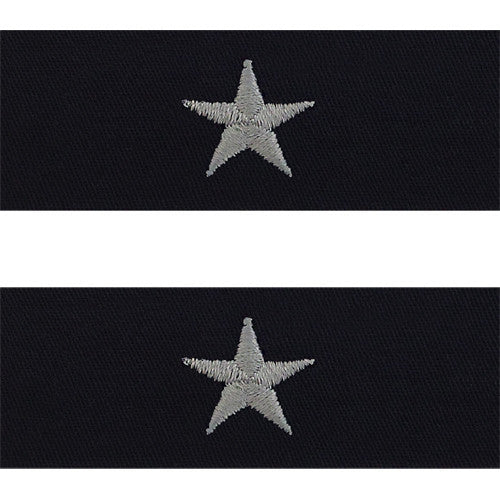 Navy Embroidered Collar Device: Rear Admiral Lower - coverall