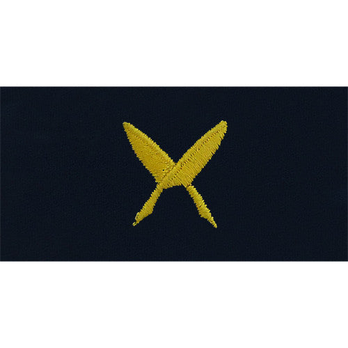 Navy Embroidered Collar Device: Ships Clerk - embroidered on coverall