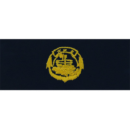 Navy Embroidered Badge: Small Craft Officer - embroidered on coverall